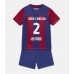 Tanie Strój piłkarski Barcelona Joao Cancelo #2 Koszulka Podstawowej dla dziecięce 2023-24 Krótkie Rękawy (+ szorty)